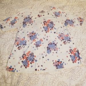 Loft floral short sleeve sweater